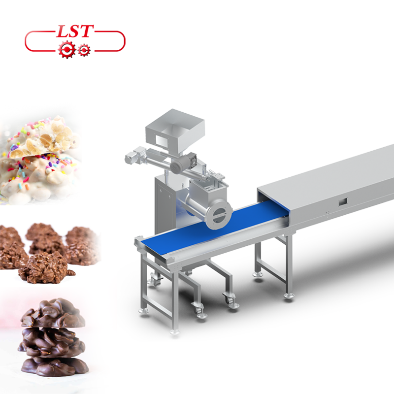 chocolate cluster with mixing system